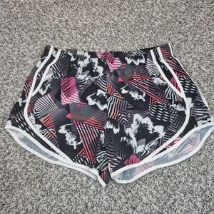 Calvin‎ Klein Ladies Running Shorts Lined Geo Shift Berry Size Large NWT